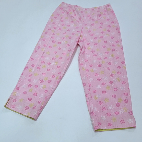 DAVID BROOKS 🍥 Sweet Vintage Hi-Waist Pink|Lime Green|White Seashell Capris 4 - Picture 7 of 16